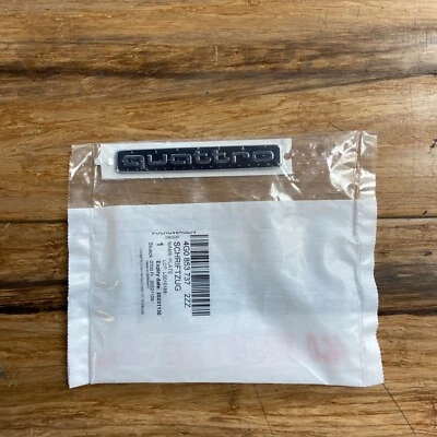 Audi A3 Q3 Q5 Quattro 2015-2023 emblema tapa maletero trasero insignia 4G08537372ZZ OEM Foto 1 de 4