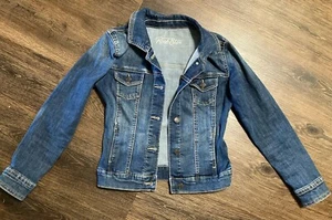 Denim Blue OLD NAVY "Rock Star" JACKET Size XS Long Sleeve Button-Up - Picture 1 of 10