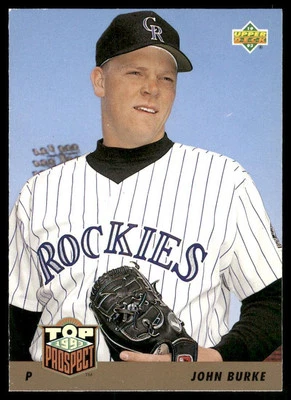 John Burke 1993 Upper Deck Colorado Rockies #444 Excellent - Image 1 of 2