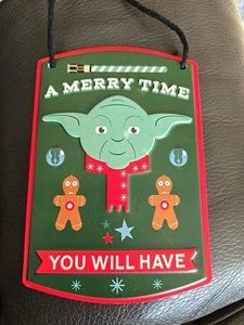 Yoda Santa Weihnachtsmagnet A Merry Time You Will Have 3,5”x 5” - Bild 1 von 7