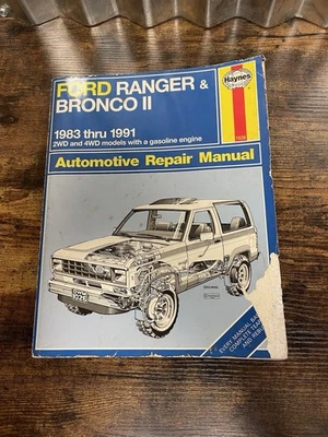 Manual de reparación Haynes 1026 1983-1991 Ford Ranger & Bronco II 2x2 y 4x4 Foto 1 de 4