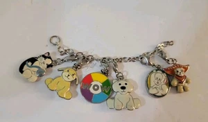 Juego de 6 dijes esmaltados Webkinz gemas gatos perros rueda de color - Imagen 1 de 8