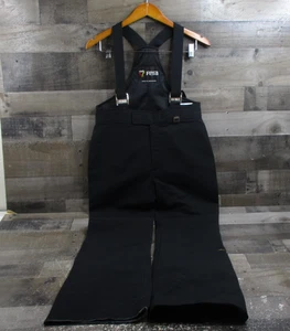Fera Bib Skihose Herren 32L schwarz Wollmischung Stretch Hosenträger Latzhose Schnee - Bild 1 von 16