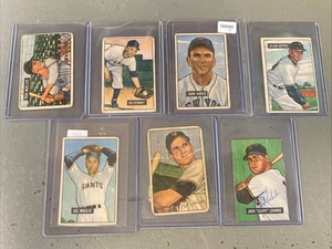 Lot von 7 Baseballkarten - 50er Jahre Bowman - Bild 1 von 15