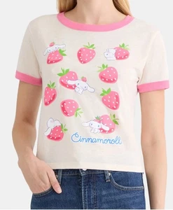 Cinnamoroll by Sanrio Women's Graphic Tee T Shirt Bone Pink Size M ($) - Picture 1 of 5