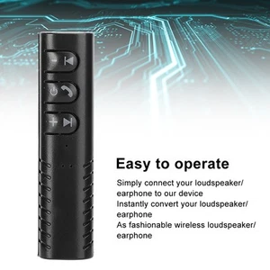 Collar Clip Car Hands Free BT 3.5 AUX Receiver 4.2 High Definition Call FY - Afbeelding 1 van 11