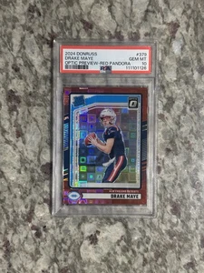 2024 Donruss Optic Preview Red Pandora #379 Drake Maye Patriots RC Rookie PSA 10 - Picture 1 of 2
