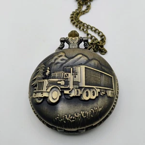 Watch-It Pocket Watch Semi Truck Logo Quartz Movement - Picture 1 of 11