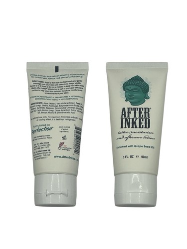 Pack Of 2 After Inked Tattoo Aftercare Moisturizer Skin Lotion Healing ...