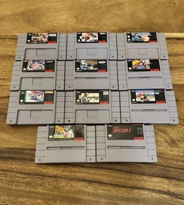 Lote de 11 Videojuegos Diferentes Super Nintendo SNES-NCAA-NFL-Olympic-Súper Alcance 6 - Imagen 1 de 3