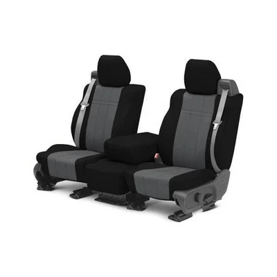 Fundas de asiento personalizadas para Subaru Forester 13 NeoSupreme primera fila negras y carbón Foto 1 de 3