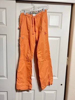 Koi Scrub Pants Size XS Tall Lindsey Peach Womens Cargo Medical - Image 1 of 4