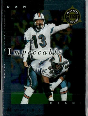 1998 Pinnacle Mint Football Dan Marino Impeccable Foil Card #7/10 - Image 1 of 2