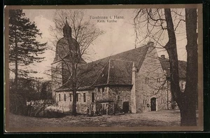 Fürstenau i. Hann. an der kath. Kirche, Ansichtskarte - Picture 1 of 2