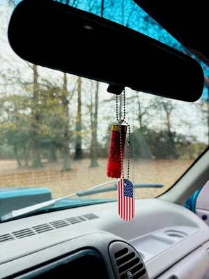 Car Truck Decor Rear View Mirror Hanging Shotgun Shell Accessories Ornament USA - Image 1 of 4