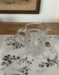 Vintage 70s Early American Prescut Crystal Small Pitcher! - Picture 1 of 2