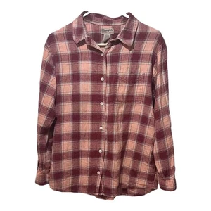 Wrangler Wrancher Knopfleiste kariert Flanell Perlen Druckknöpfe Langarm Damen Medium - Bild 1 von 6