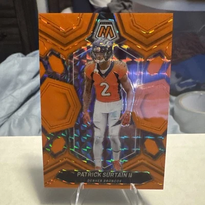 2024 Panini Mosaic Prizm Orange Patrick Surtain II  5/25 color match Broncos  - Image 1 of 3