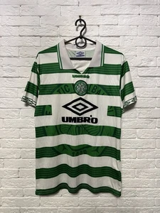 Vintage Umbro Celtic FC #4 McNamara 98/99 Jersey Final Scottish Cup Football M - Picture 1 of 8