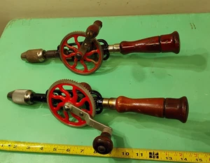 Herramientas de taladro manual Millers Falls Co No.2 y No.2A antiguas de colección 2 piezas - Imagen 1 de 23