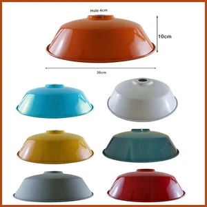 Industrial Ceiling Pendant Light Shade Various Colours Available Easy Fit Lamp - Picture 1 of 15