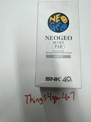 SNK Neo Geo Mini 40th Video Game Pad Controller Gamepad White #1 - Image 1 of 4