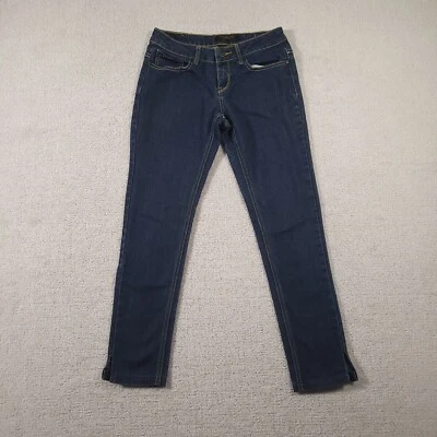 Rocawear Jeans Womens 6 Blue Skinny Blue Stretch Denim Embroidered Pockets 28x28 - Image 1 of 4