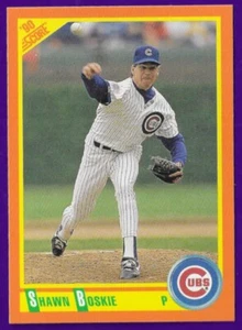 SHAWN BOSKIE CHICAGO CUBS #94T - SCORE TRADED NM-MT 1990 - Picture 1 of 2