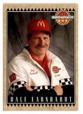 1992 McDonald's All-Star Race Team Dale Earnhardt #2 Maxx Race Cards