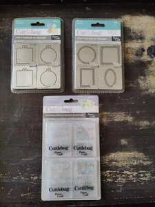 Provo Craft Cuttlebug Charms Stamps Tags Dies Formal Squares Embossing Folders - Picture 1 of 2