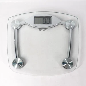 Taylor Digital Glass Bathroom Weigh Scale Body Weight Weighing Stainless Steel - Picture 1 of 5