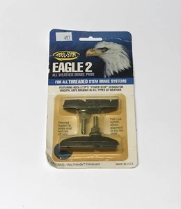 Vintage Kool Stop Eagle 2 Brake Pads Black Threaded NOS - Picture 1 of 2