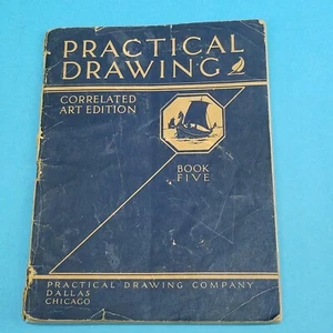 1930 Practical Drawing Correlated Art Edition Book Five - Imagen 1 de 8