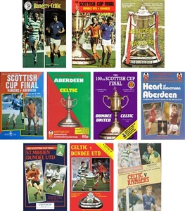 SCOTTISH CUP FINAL PRGRAMME COVER FRIDGE MAGNET 1980 TO 1989 - Picture 1 of 11