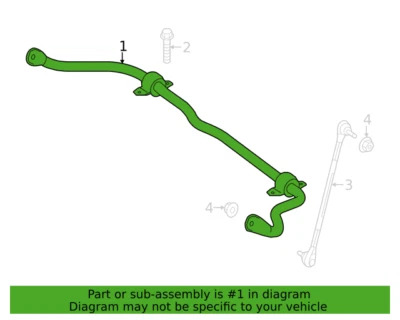 Barra estabilizadora original Mercedes Benz CLA 45 35 AMG 2020-2023 247320051164 Foto 1 de 3