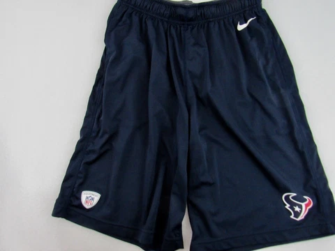 Houston Texans NFL Nike Dri Fit Mens M Knit Fly Blue Athletic Training Shorts Cover