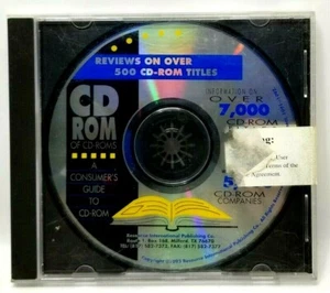 A Consumer's Guide To CD-ROM Reviews On Over 500 CD-ROM Tiles - Picture 1 of 1