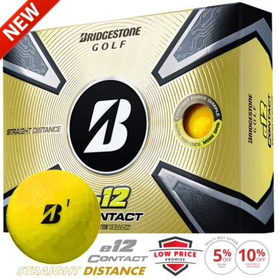 BRIDGESTONE e12 CONTACT GOLFBÄLLE / DUTZENDPACK / MULTIBUY ANGEBOTE / GELB