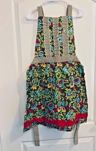 Simply Envogue Floral Kitchen Chef Apron 100% Cotton - Picture 1 of 9