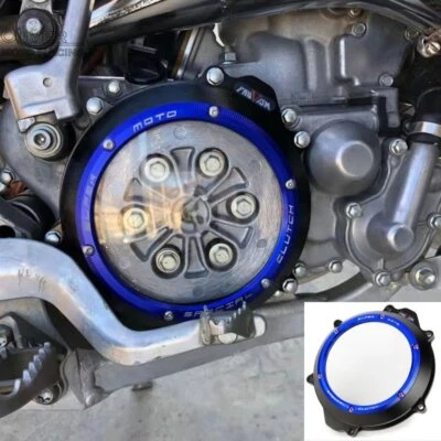 Clutch Cover Clear For Yamaha YZ250 1999-2020 YZ250X 2016-2020 Engine Protector - Image 1 of 4