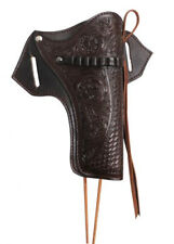 Étui de pistolet en cuir calibre Showman 38/357 avec tissage de panier et outillage floral