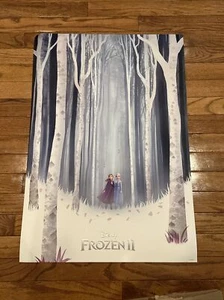 D23 DISNEY EXPO 2019 EXCLUSIVE PIXAR FROZEN II EMBOSSED POSTER - Picture 1 of 2