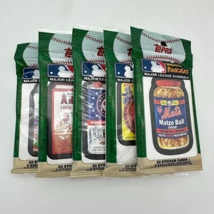 Topps Wacky Packages MLB Major League Baseball Value Packs LOT OF 5 VALUE PACKS - Picture 1 of 2