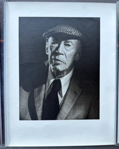 HENRY MILLER, 11 x 14" EXHIBITION PORTRAIT BY GEORGE HURRELL, EMBOSSED - Picture 1 of 2