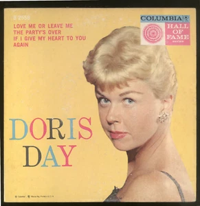 DORIS DAY 45RPM EP with Cover Columbia B2558 "Love Me Or Leave Me" + 3 Songs EX+ - Picture 1 of 2