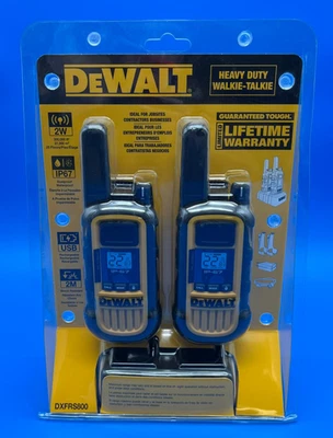 New DeWalt DXFRS800 Heavy Duty Walkie Talkie - Image 1 of 2