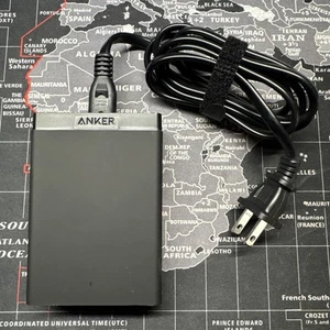 Anker PowerPort 6 A2123 60W 6-Port USB Wall Charger Black Desktop Adapter - Picture 1 of 4