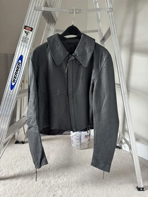 German Army U-Boat Military Submarine Leather Jacket Size L 80s - Image 1 of 2