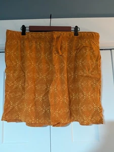 Goodfellow & Co Strick PJ Shorts XL orange & gelb mit Taschen und Knopfleiste - Bild 1 von 6