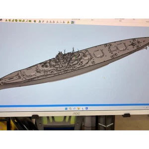 Kits impresos en 3D 1/350 acorazado alemán Anhalt (casco/línea de flotación completa) - Imagen 1 de 2